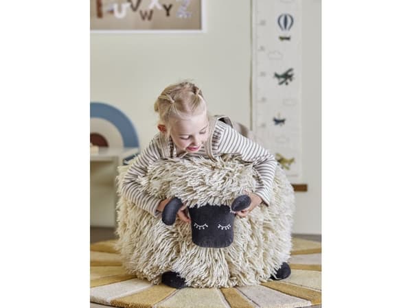 BLOOMINGVILLE MINI Dolly puff, hvit, ull