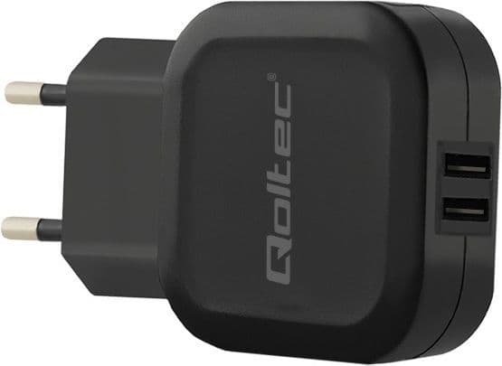 Qoltec 50185, Sisätila, AC, 5 V, Musta