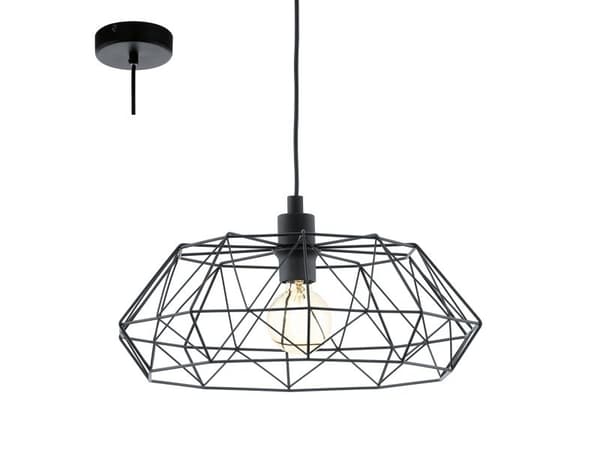 EGLO CARLTON 2, 1 pære(r ), E27, IP20, Sort