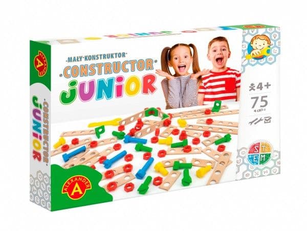 Junior puinen rakennussarja 75 kpl