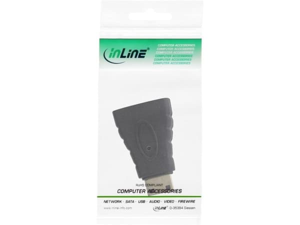 InLine 17690G, HDMI A, HDMI C, Svart