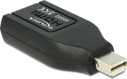DeLOCK 65552, mini Displayport, HDMI, Musta