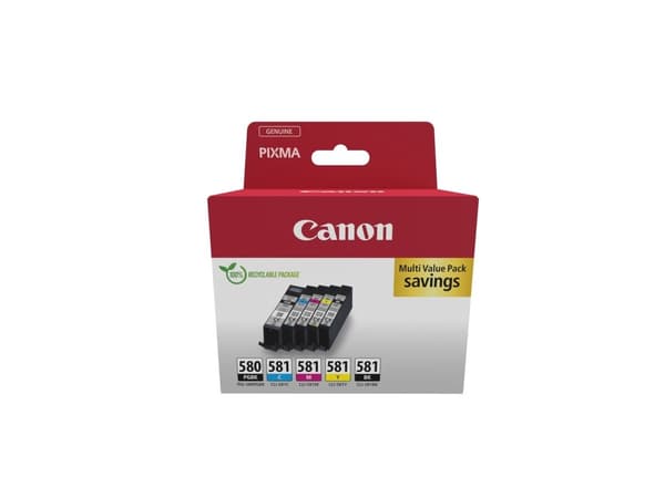 CANON PGI-580/CLI-581 mustekasetti BK/CMYK Sec