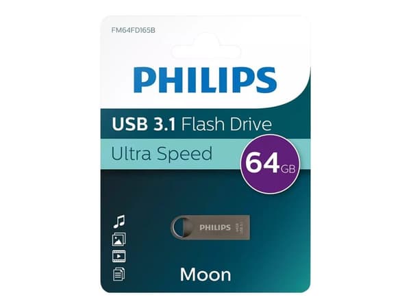 Philips FM64FD165B Moon edition 3.1 - USB flash-enhet - 64 GB - USB 3.1