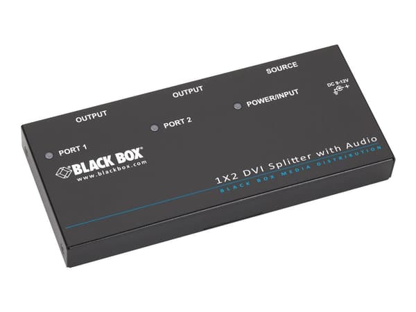 Black Box - Video/lyd-splitter - 2 x DVI - stasjonær
