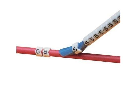 Panduit PCA23-2, Kabelmärkning, Svart, Vit