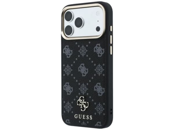 Guess Peony 4G Small Logo MagSafe Case for iPhone 17 Pro Max / 18 Pro Max - Black