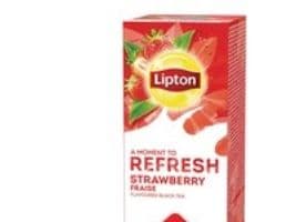 Tea Lipton Strawberry, pakkaus 25 lehteä