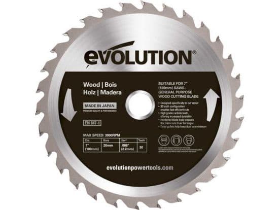Evolution TCT Widia sag for kapping av tre 180mm / 30 tenner
