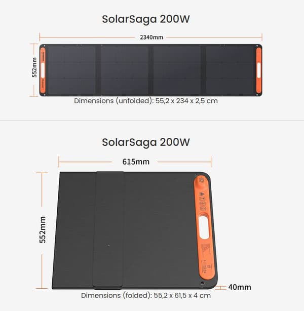 Jackery SolarSaga 200W Solar Panel