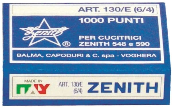 ZENITH häftklammer 130/E 1 ml metall - (10 st.)