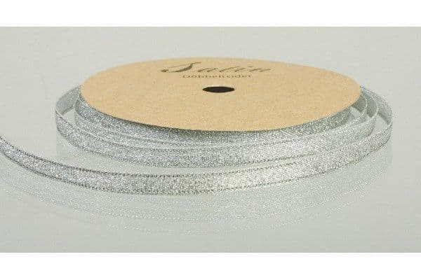 Metallband 9 mm 10 m silver