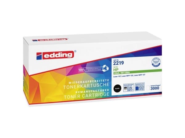 Edding EDD-2219, 3000 sidor, Svart, 1 styck