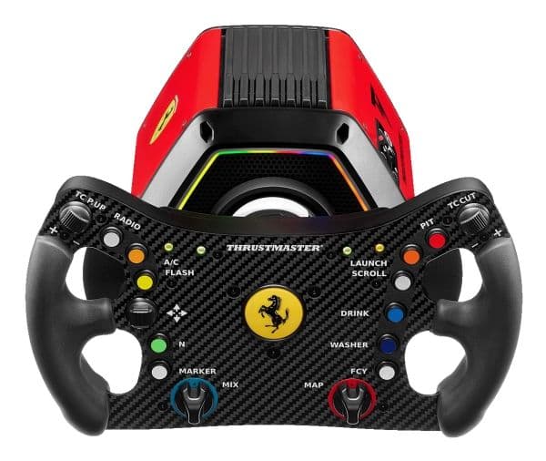 Thrustmaster T818 Ferrari 488 GT3 Simulator, Ratt + Pedaler, PC, D-pad, Analog / Digital, Kabel, USB