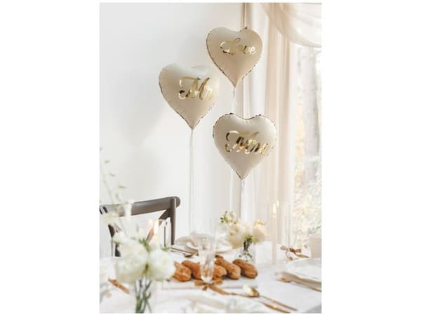 Hjerte folieballon, Love 35 cm
