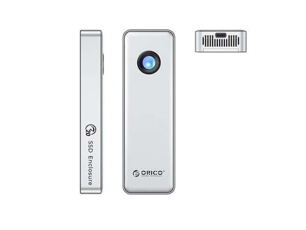 Orico M.2 NVMe USB-C 3.2 diskadapter 20Gbps - silver