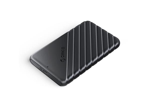 2,5" HDD/SSD USB-C 3.1 6Gbps -tallennusteline - musta