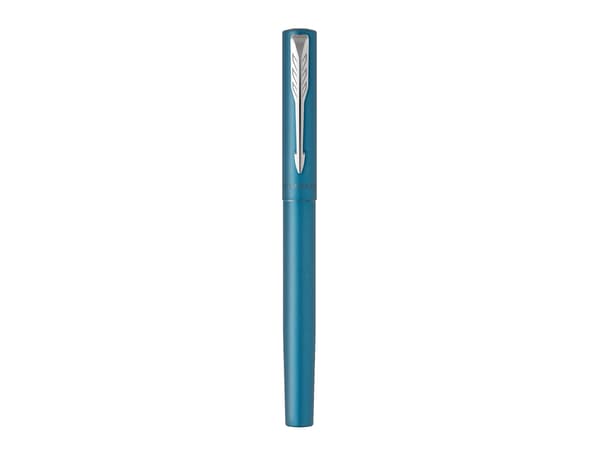 Parker Vector XL, blågrønn, Patronpåfyllingssystem, Blå, Rustfritt stål, Medium, Ambidextrous