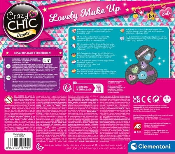Clementoni Crazy Chic Lovely Makeup Fox Children Makeup Set