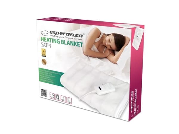 Esperanza SATIN - Varmeteppe - hvit