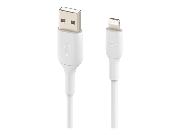 Belkin BoostCharge - Lightning-kabel - Lightning hann til USB hann - 15 cm - hvit