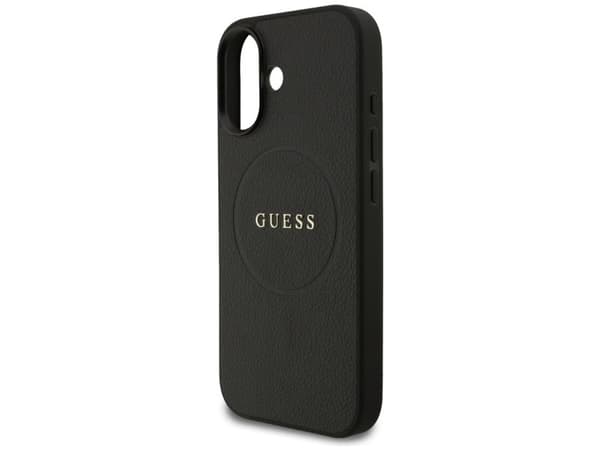 Guess Grained Ring MagSafe-etui til iPhone 17 - sort