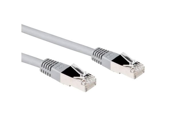 ACT Grå 1,5 meter LSZH U/UTP CAT5e patchkabel med RJ45-plugg