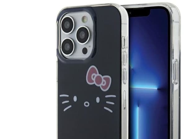 Hello Kitty IML Kitty Face-skal för iPhone 15 Pro Max - svart