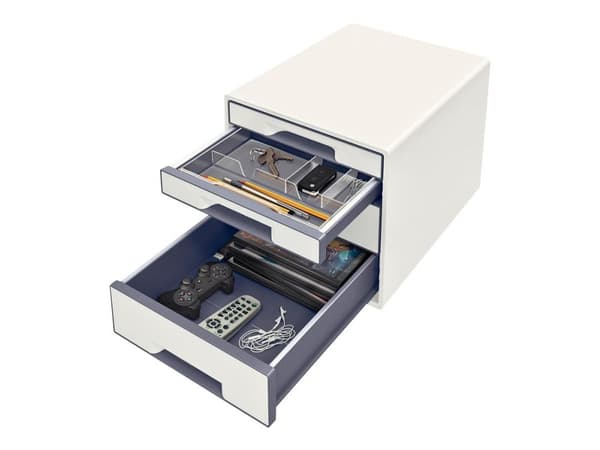 Leitz WOW CUBE - Skuffskap - 4 skuffer - for A4 (210 x 297 mm) - hvit