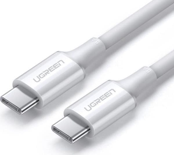 Ugreen USB-C - USB-C 1 m vit kabel (6957303865512)