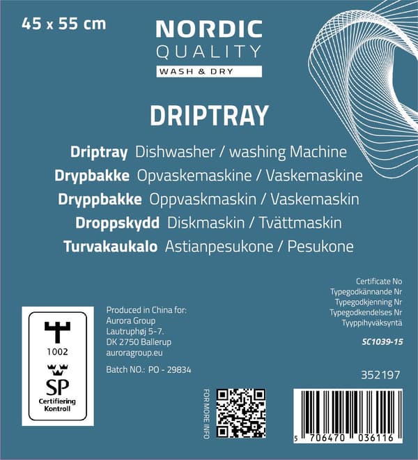 Nordic Q Dryppbrett - 45 x 55 cm.