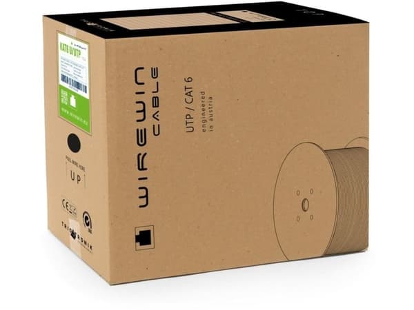 Wirewin VKBOX KAT6 UTP 305.0, 305 m, Cat6, U/UTP (UTP), Beige, Hvit