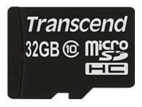 Transcend - Flashminnekort (microSDHC til SD-adapter inkludert) - 32 GB - Class 10 - microSDHC