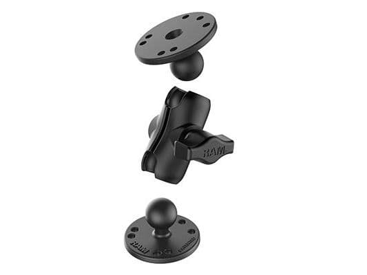 RAMFÄSTEN B-SIZE KORT MONTERINGSARM + 2X B-SIZE 1.0" KULOR PY�RE� 2.5" CHASSI