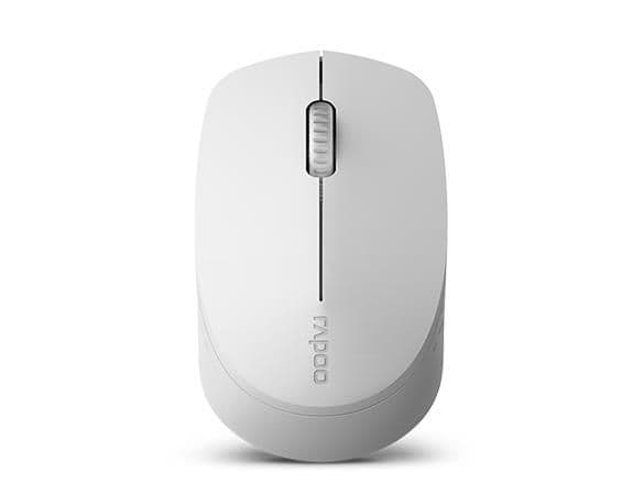 Rapoo M100 Silent, Molempikätinen, Optinen, RF Wireless + Bluetooth, 1300 DPI, Harmaa