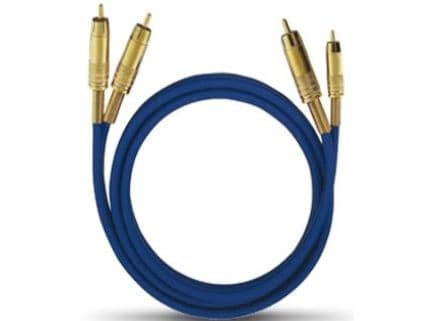 Oehlbach NF 1 Master Set - Lydkabel - RCA hann til RCA hann - 1 m - blå