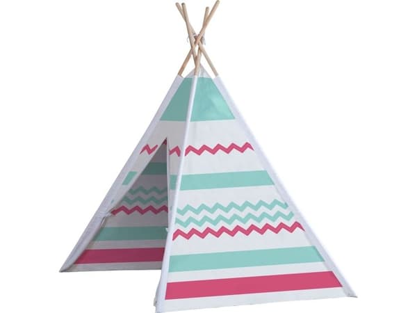 John GMBH tre tipi-telt blå/sort John