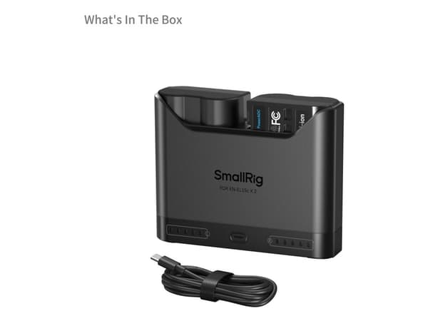 SmallRig 5486, Lithium-Ion (Li-Ion), 2 stykker, Batterier medfølger