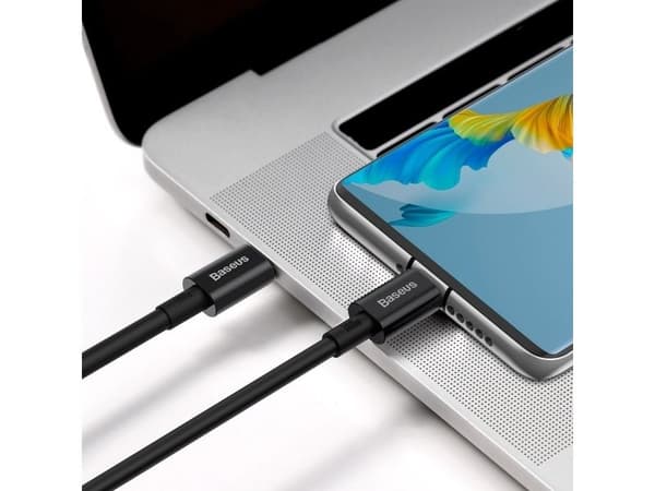 Baseus Superior, 1 m, USB C, USB C, USB 2.0, 0,48 Gbit/s, Sort