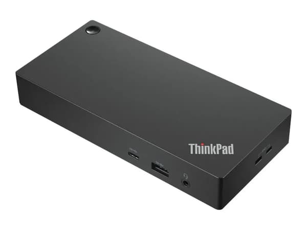 Lenovo ThinkPad Universal USB-C Dock - Dockingstasjon - USB-C - HDMI, 2 x DP - GigE - 90 Watt - Sort