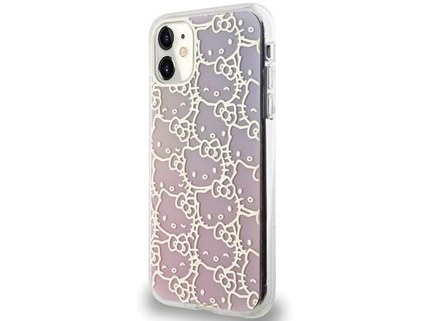 Hello Kitty IML gradient electrop crowded kitty-hode-deksel for iPhone 11 / Xr - Rosa
