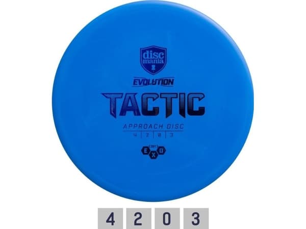 Discmania discgolf midrange driver SOFT EXO TACTIC Evolution Light Blue 4/2/0/3