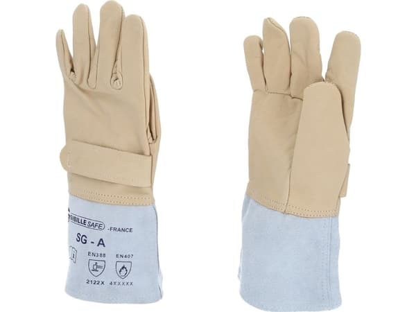 KS Tools 117.0141, Isolerade handskar, Beige, Grå, Vattentät, 1 styck, 2 styck, Läder