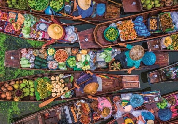 Pussel HQC Thai Floating Market, 1000 bitar