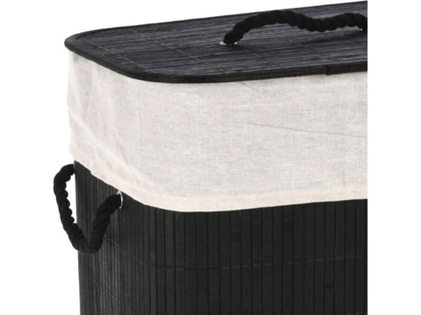 Vilde 60L skittentøyskurv, sort