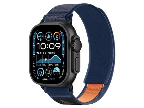 Tech-Protect Nylon Elite Strap for Apple Watch 44 / 45 / 46 / 49 mm - Navy Blue