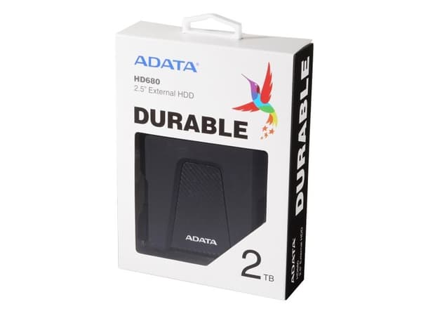 ADATA HD680, 2 TB, 3.2 Gen 1 (3.1 Gen 1), Musta