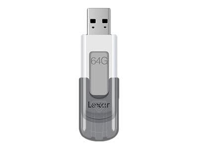 Lexar JumpDrive V100 - USB-flashdrive - 64 GB - USB 3.0 - grå