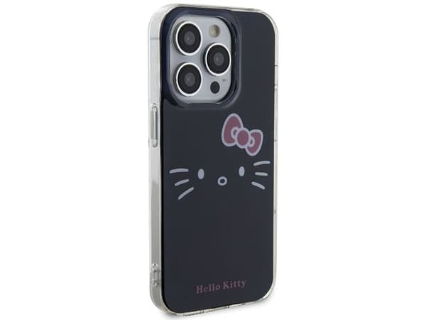 Hello Kitty IML Kitty Face-etui til iPhone 15 Pro Max - svart