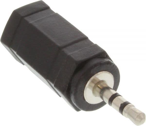 InLine 99308, 2.5mm jack male, 3.5mm, Sort